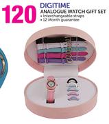 Digitime Analogue Watch Gift Set-Each