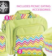 Out & About Tropical 4 Person Picnic Bag