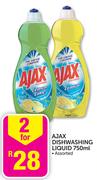 Ajax Dishwashing Liquid Assorted-2 x 750ml