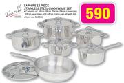Tissolli Saphire 12 Piece Stainless Steel Cookware Set