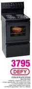 Defy 4 Solid Plate Stove(BLK DSS 494)