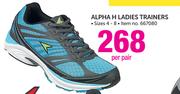 Power Alpha H Ladies Trainers Size 4-8-Per Pair