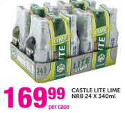 Castle Lite Lime NRB-24x340ml