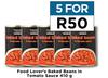 Food Lover's Baked Beans In Tomato Sauce-For 5 x 410g