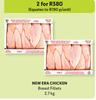 New Ear Chicken Breast Fillets-For 2 x 2.7Kg