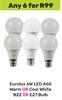 Eurolux 6W LED A60 Warm Or Cool White B22 Or E27 Bulb-For Any 6