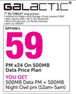 Galactic 7" 3G Tablet-ETAB M7023G-On 500MB Data Price Plan