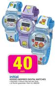 Initial Kiddies Inspired Digital Watches Assorted Each