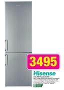 Hisense 271ltr Metallic Silver Bottom Freezer Fridge-H359BME