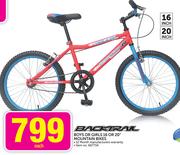 Backtrail Boys Or Girls 16 Or 20" Mountain Bikes-Each