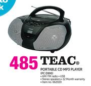 Teac Portable CD MP3 Player PC D990