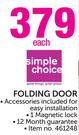 Simple Choice Folding Door