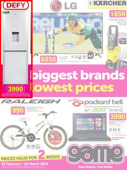 Game : Biggest Brands Lowest Prices (25 Feb - 10 Mar 2015), page 1