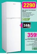Hisense 168Ltr White Top Freezer Fridge