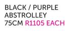 Tosca 75cm Black/Purple ABS Trolley 