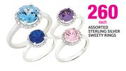 Assorted Sterling Silver Sweety Rings Each