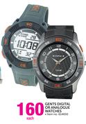 Xonix Gents Digital or Analogue Watches Each