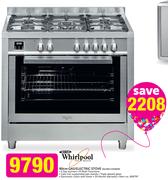 Whirlpool 90cm Gas/Electric Stove SILVER COOKER
