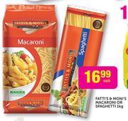 Fatti's & Moni's Macaroni Or Spaghetti-1Kg Each