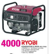 Ryobi Generator 2.3KVA RG 2700