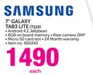 Samsung 7" Galaxy Tab3 Lite T110-Each