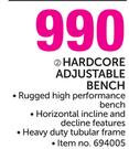 Everlast Hardcore Adjustable Bench