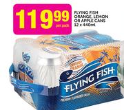 Flying Fish Orange, Lemon or Apple Cans-12 x 440ml Per Pack