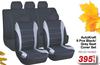 AutoKraft 9 Pce Black/ Grey Seat Cover Set FED.SC1842BG-Per Set