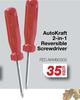 AutoKraft 2-In-1 Reversible Screwdriver FED.AKM90302-Each