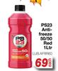 PS23 Anti-Freeze 50/50 Red LUB.AFRR60-1Ltr