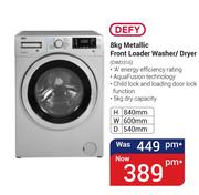 Defy 8Kg Metallic Front Loader Washer/Dryer DWD316