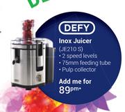 Defy Inox Juicer JE210S