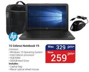 HP 15 Celeron Notebook Y5 Y5K55EA