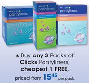 Clicks Pantyliners Of Packs-Per Pack