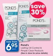Pond's Lasting Oil Control & Pimple Clear Products-Each