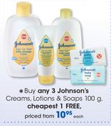 Johnson's Creams, Lotions & Soaps-100g