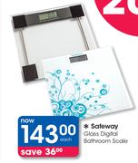 Safeway Glass Digital Bathroom Scale-Each
