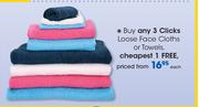 Clicks Loose Face Cloths Or Towels-Each