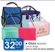 Clicks Selected Lunch Bags-Each