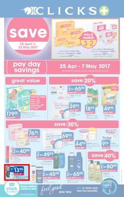 Clicks : Pay Day Savings (25 Apr - 23 May 2017), page 1