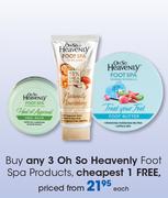 Oh So Heavenly Foot Spa Products-Each