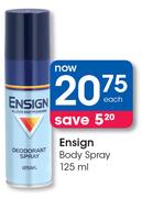 Ensign Body Spray-125ml