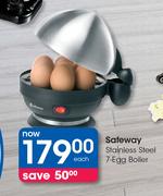 Safeway Stainless Steel 7 Egg Boiler