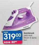 Kambrook 2600 Watt Steam & Spray Iron
