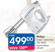 Philips Daily Collection 300 Watt Hand Mixer HR1459