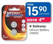Safeway Lithium Battery-Per Pack
