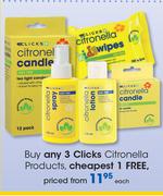 Clicks Citronella Products-Each