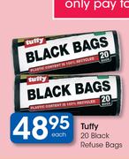 Tuffy 20 Black Refuse Bags-Each