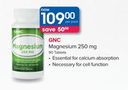 GNC Magnesium 250m-90 Tablets Per Pack
