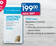 GNC Total Lean Appetrex Control-60 Tablets Per Pack